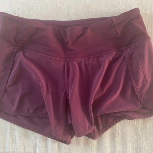 Lululemon Shorts, Size 6, Maroon  - CA 35801 RN 106259